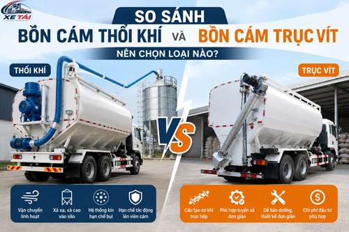 So sánh bồn cám thổi khí và bồn cám trục vít: Nên chọn loại nào?